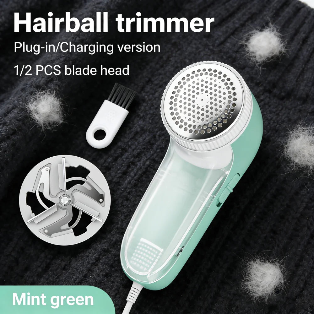 Clothes Bobble Fluff Shaver Plug in/Rechargeable Portable Lint Remover 850mAh Fluff Lint Removers for Sweater Clothing Fabric