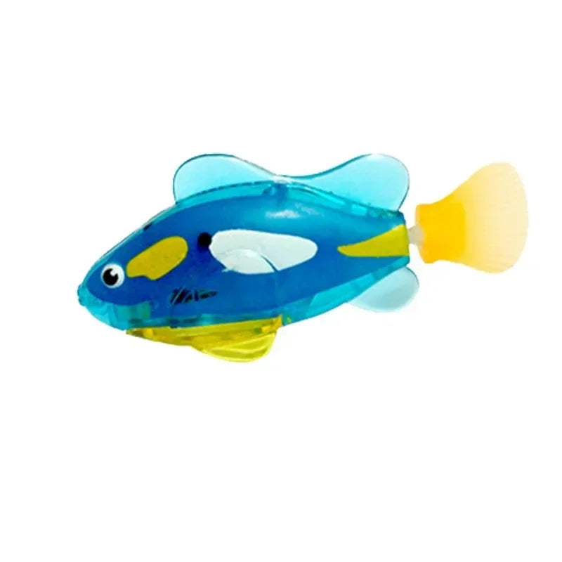 Cat Toy LED Inductive Interactive Swimming Robot Fish Toys Glowing Electric Fishs Stimulate Kitten Hunting Instinct Pet Products