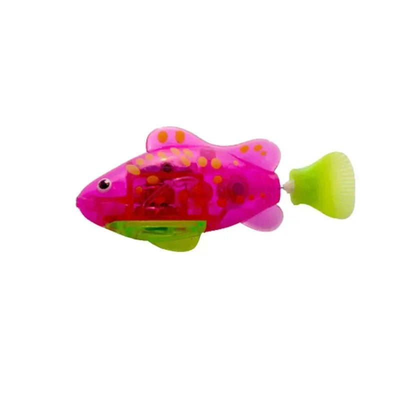 Cat Toy LED Inductive Interactive Swimming Robot Fish Toys Glowing Electric Fishs Stimulate Kitten Hunting Instinct Pet Products